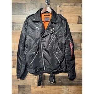 RARE- NEW Alpha Industries Bomber Biker Jacket